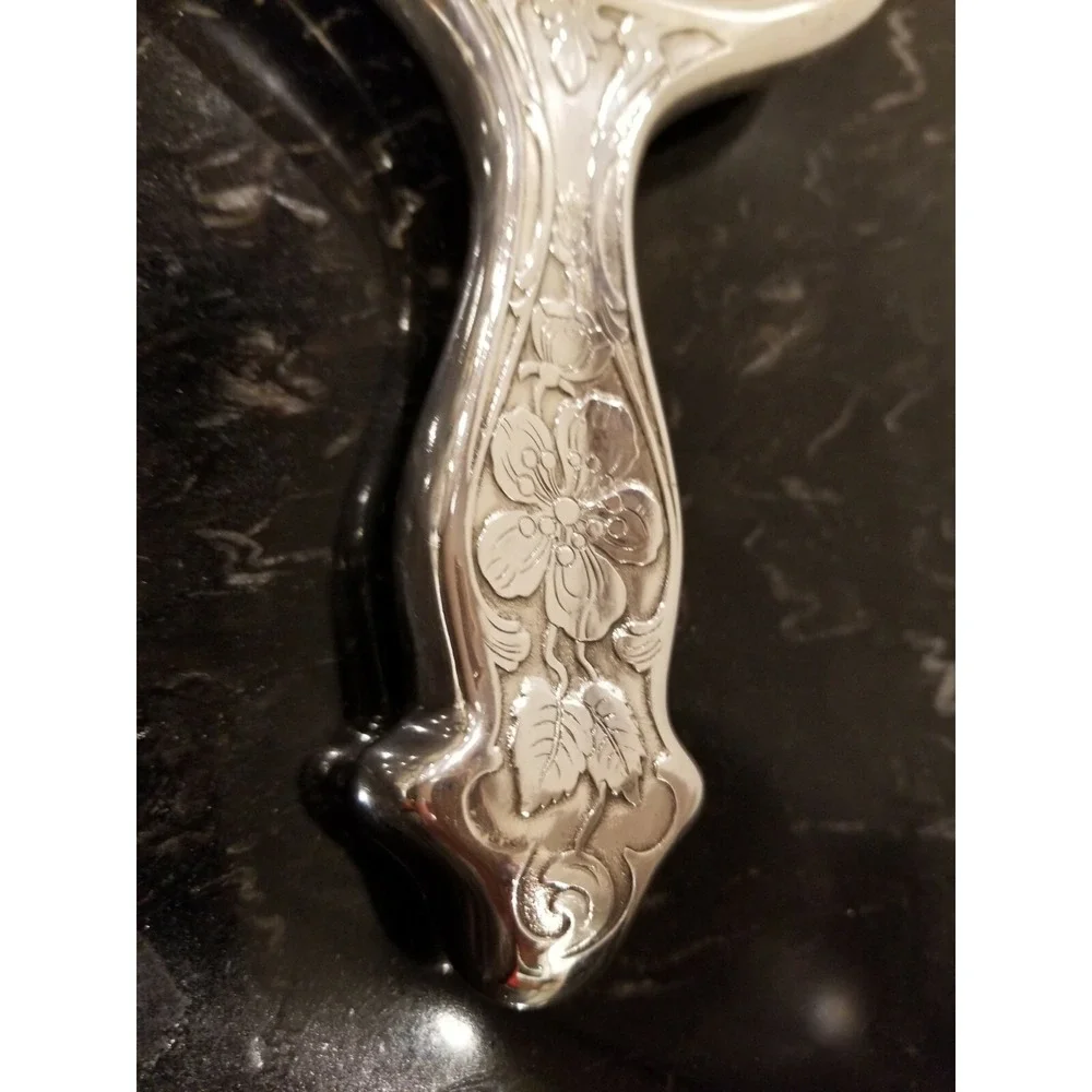 Antiwue Silver Plated Hand Mirror 10
